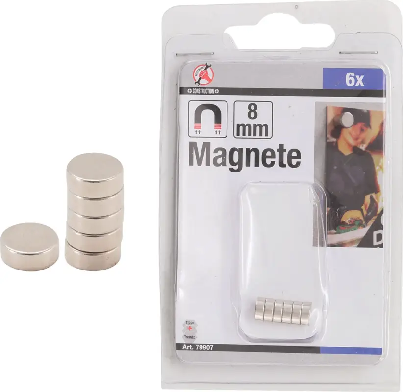 BGS Magnety, extra silné, O 8 mm, 6 pcs. Super Cena