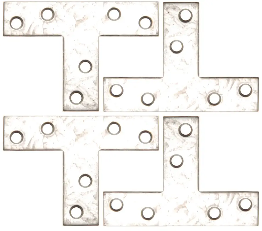 Nejlepší Volba BGS Plech spojovací ve tvaru T, 70 x 50 x 16 mm, sada 4 dílů