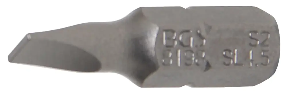 BGS Bit, pohon vnější šestihran 6,3 mm (1/4"), plochý 4,5 mm Bezpečná Platba