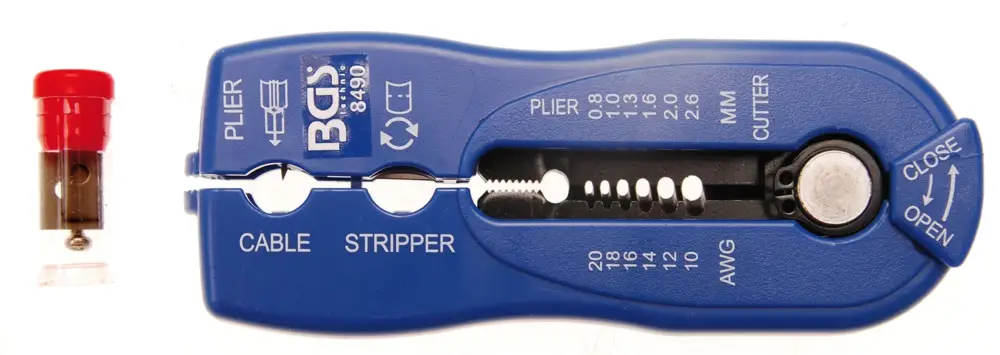 Tovární Cena BGS Odizolační přípravek 2v1 pro drát 0,8 - 2,6 mm a kabel do O 9 mm