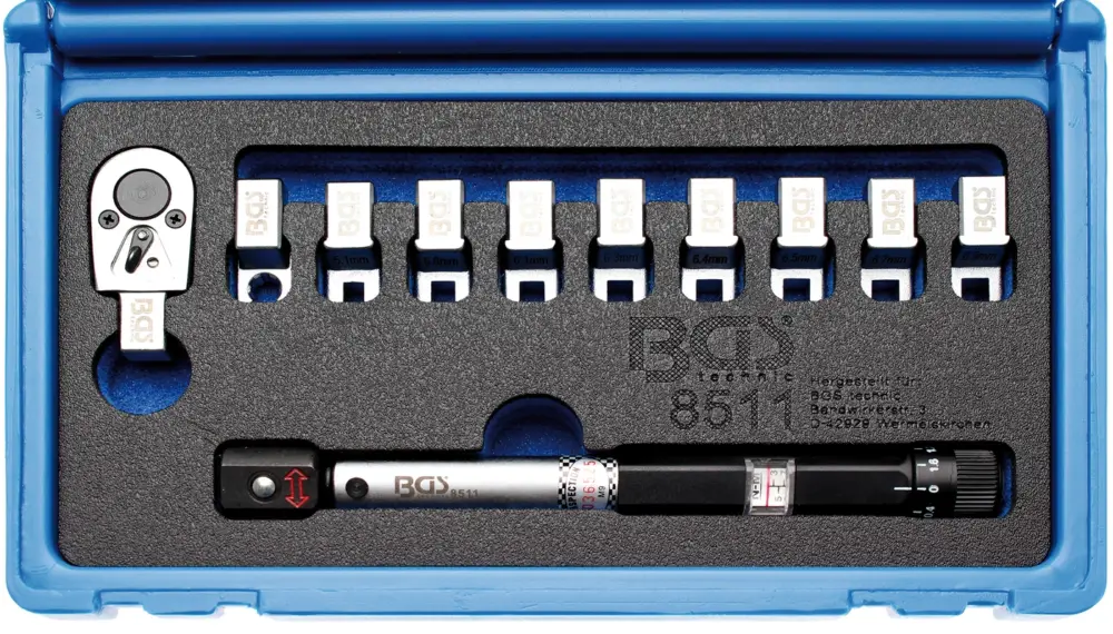 Zlevněný BGS Klíč momentový 1/4" 3-19 mm, pro výplet kol 5,1-6,9 mm