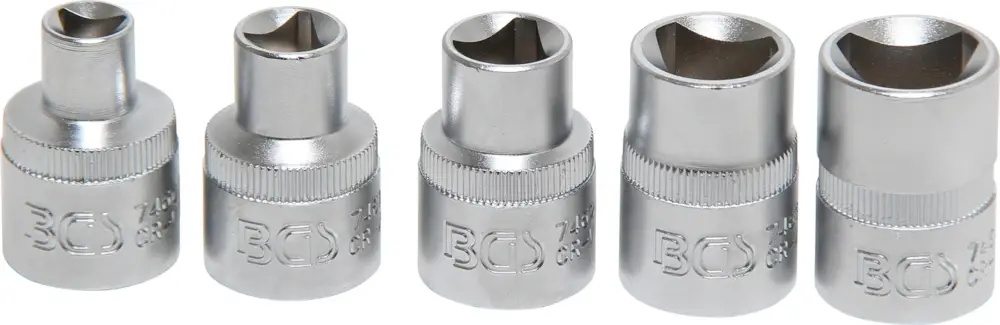 BGS Hlavice nástrčné 1/2"tříhranné M5-M12, sada 5 dílů Top Prodej