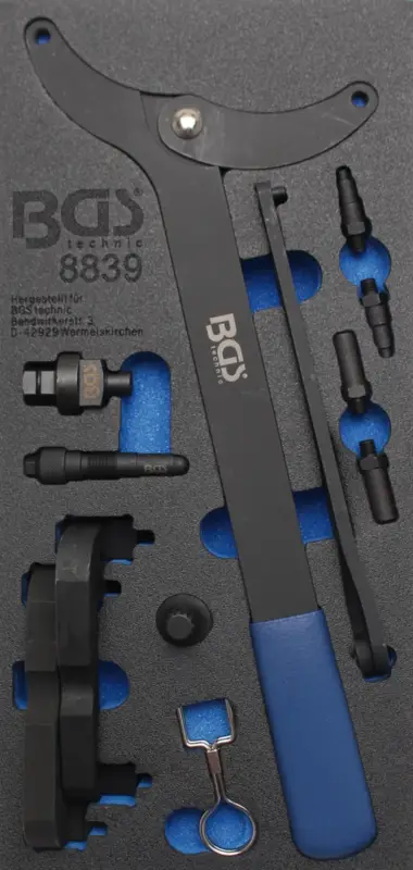 Autentický BGS Souprava nářadí k nastavení motoru, pro VAG 2.8, 3.0 TFSi