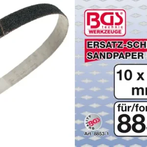 Originální BGS Brusný pás 10x330 mm, zrnitost 60-80-120 mm, 12 ks