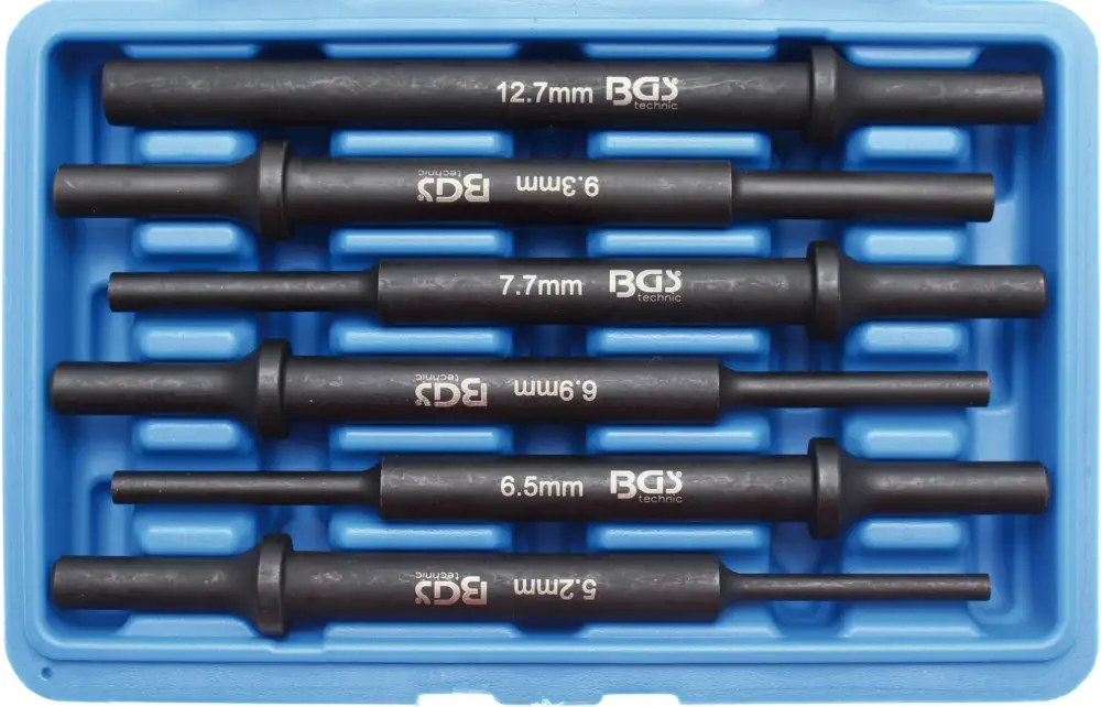 Bezpečná Platba BGS Vyrážeče pro pneumatické kladivo, 5,2 - 12,7 mm, 6 dílů