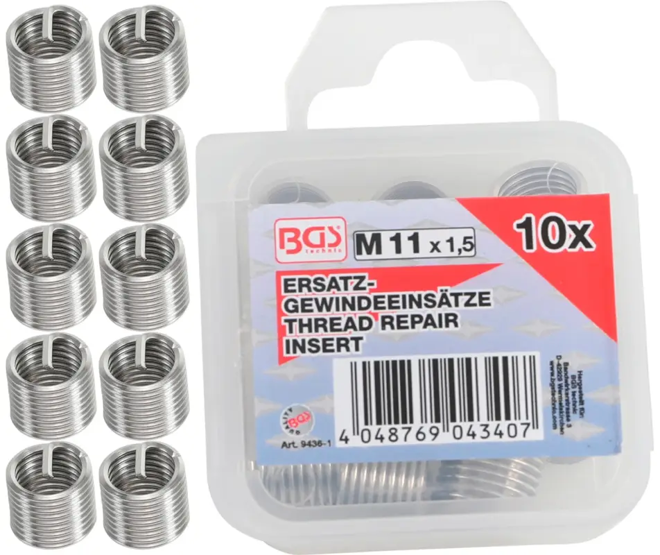 Kup Teď BGS Vložky náhradní M11 x 1,5; 10 ks