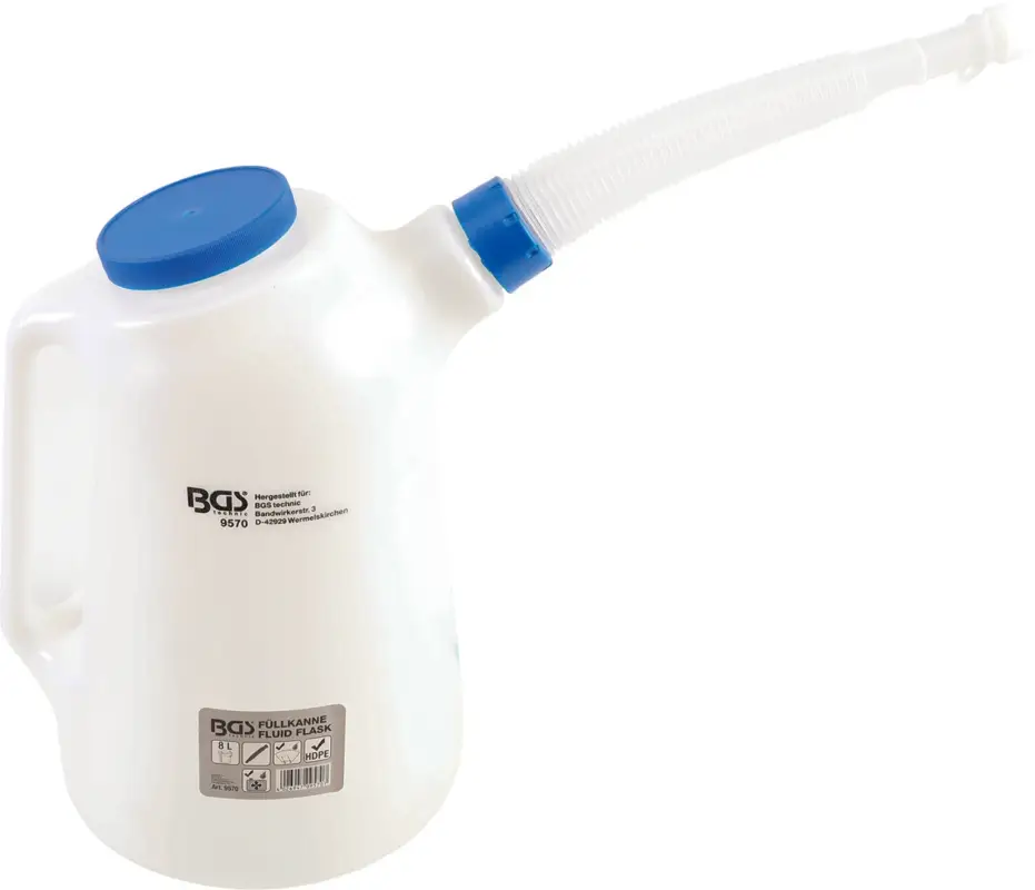 Přímo Od Výrobce BGS Nálevka s ohebným hrdlem a víkem, 8 l