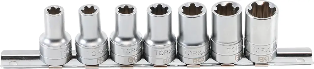 Omezená Nabídka BGS Hlavice nástrčnéT-profil Plus (pro Torx Plus), 10 mm (3/8"), 10EP – 20EP, 7 dílná sada