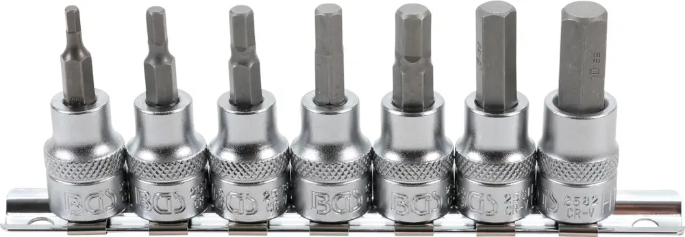 BGS Hlavice zástrčné 3/8" imbus 3 - 10 mm, sada 7 dílů Speciální Cena
