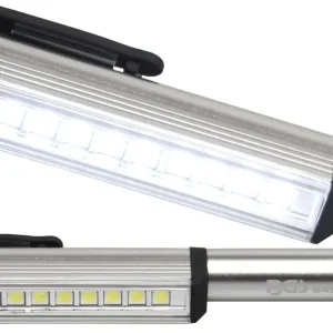 BGS Hliníková LED lampa, design tužka, s 9 LED Zlevněný
