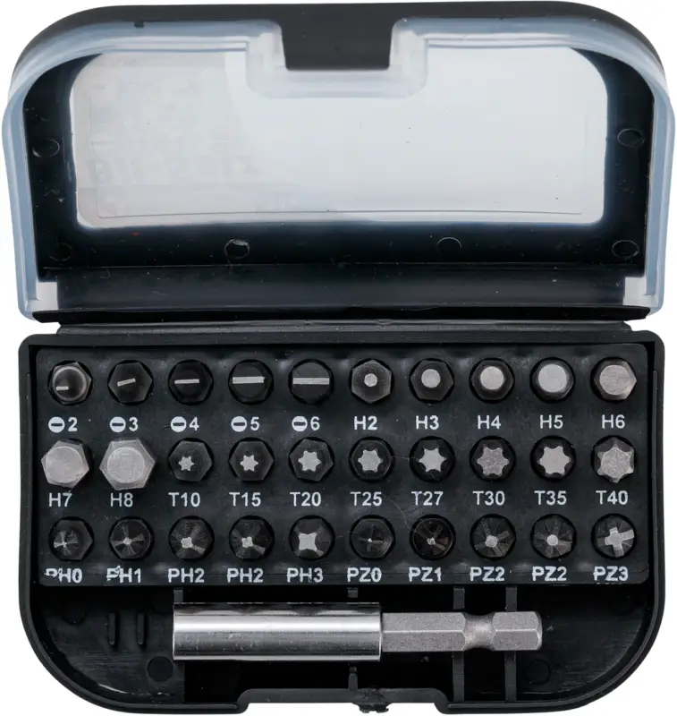BGS Bity 1/4" PL, PH, PZ, Tx, Imbus, držák, sada 32 dílů Levný