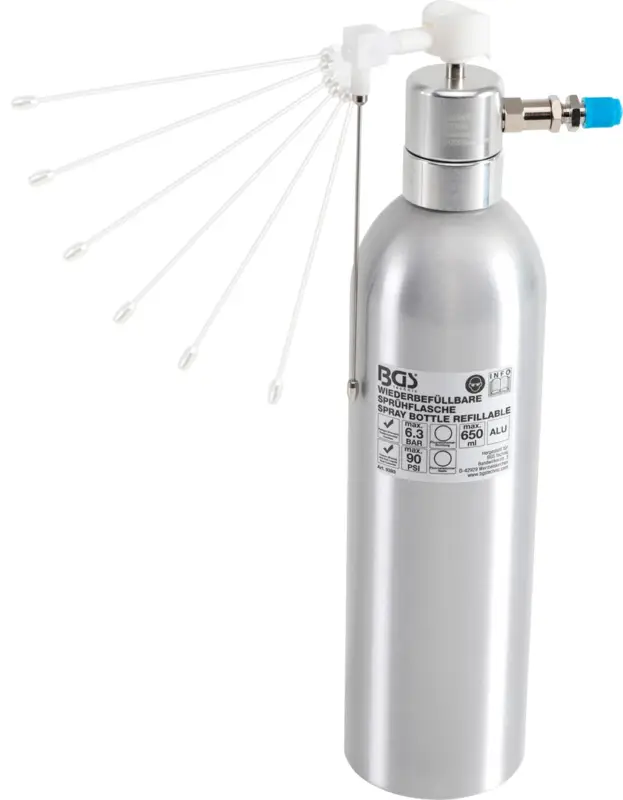Finální Výprodej BGS Stlačený vzduch ve spreji, hliníkové provedení, 650 ml