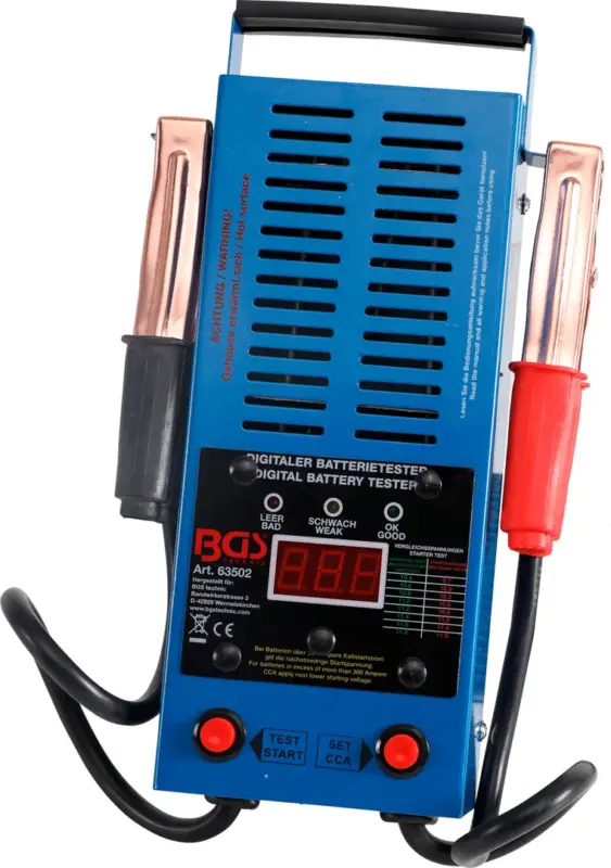 Expresní Doručení BGS Zátěžový tester digitalní na 12V autobaterie