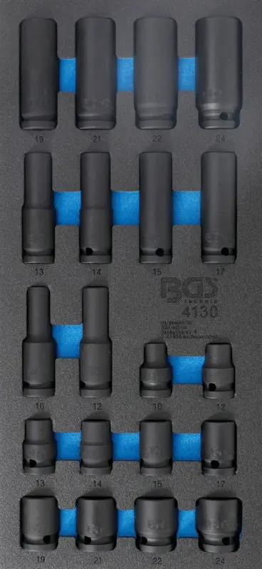 BGS Modul - hlavice úderové 10 - 24 mm, s pojistkou,20 dílů Rychlé Dodání