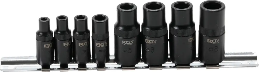 BGS Sada pro upnutí závitníků, 6,3 mm (1/4") / 10 mm (3/8"), magnetická, 8dílná Jen Po Omezenou Doba