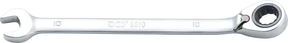 Časově Omezené BGS Ráčnový očkoplochý klíč, přepínatelný, 10 mm