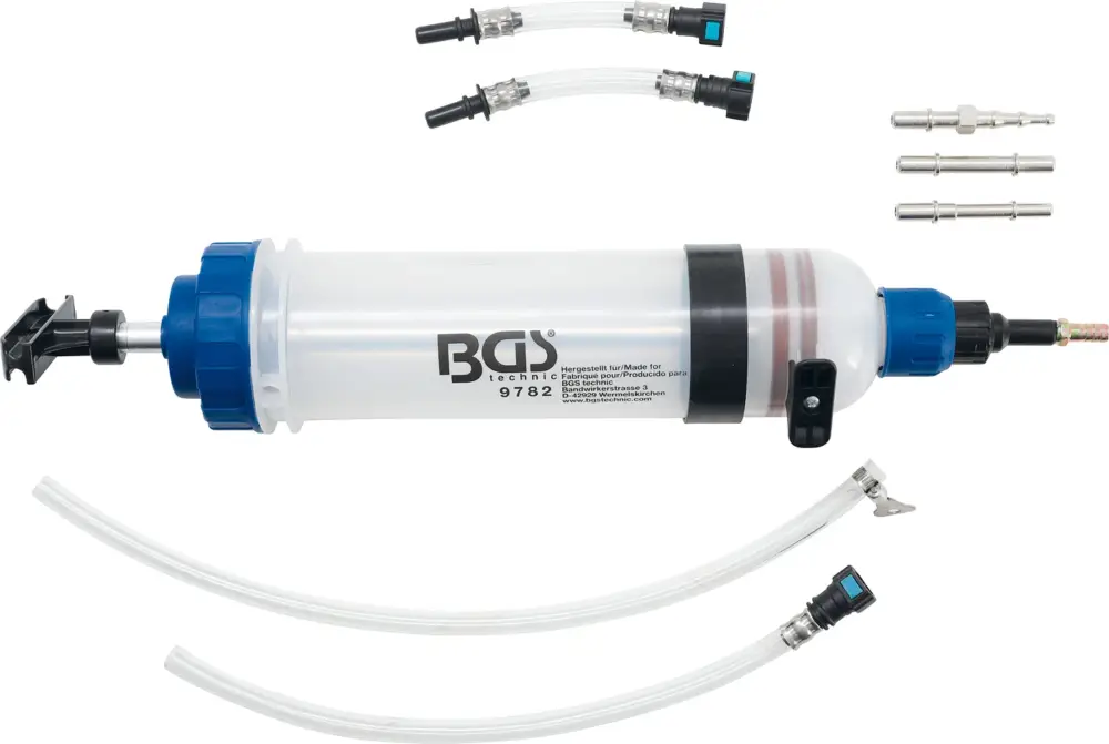BGS Ruční pumpa, 1500 ml, se sadou adaptérů Jen Po Omezenou Doba