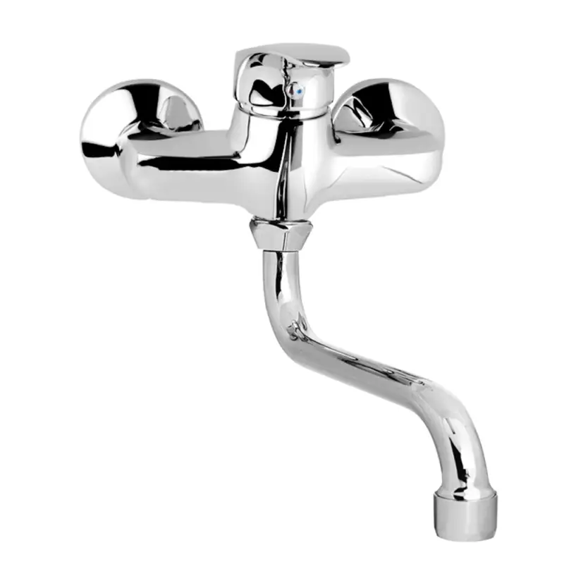 Dřezová baterie nástěnná, 100 mm, s ramínkem trubkovým ø 18 mm - 180 mm, chrom Expresní Doručení