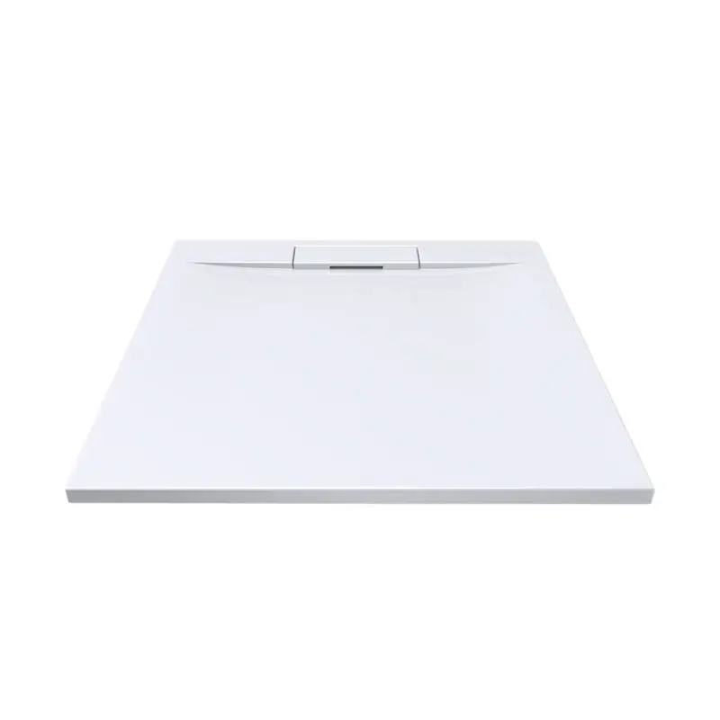 Must-Have Čtvercová sprchová vanička, 90x90x3 cm,včetně sifonu, bez nožiček, litý mramor