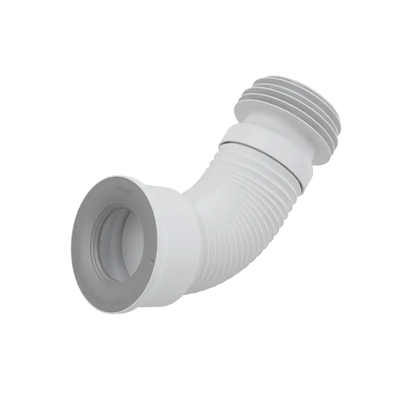Zlevněný ALCAPLAST Flexi napojení k volně stojícímu WC, 80–110 mm × 90–110 mm, délka 280–550 mm, PP, bílé A97