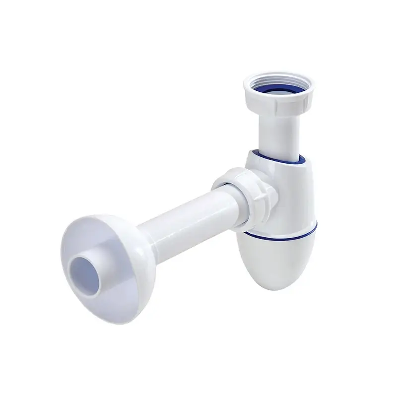 Omezená Nabídka Umyvadlový sifon Easyphon s vlisovaným těsněním 5/4", Ø 32 mm, vč. krycí rozety a odpadní trubky