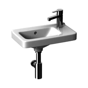 Sezónní Sleva JIKA CUBITO Asymetrické umývátko 45x25cm, s odkládací plochou otvore pro baterii vlevo, 811424