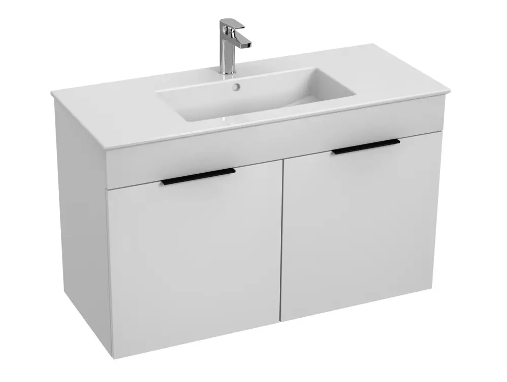 JIKA CUBE Skříňka s 2 dveřmi včetně umyvadla 100x43 cm 453651 Bílá Top Prodej