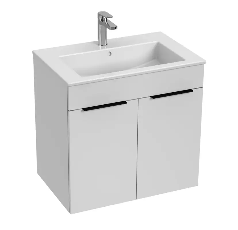 JIKA CUBE Skříňka s 2 dveřmi včetně umyvadla 65 x 43 cm 453601 Bílá Akční Cena