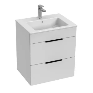 Kup Teď JIKA CUBE Skříňka s 2 zásuvkami včetně umyvadla 55 x 43 cm 453612 Bílá