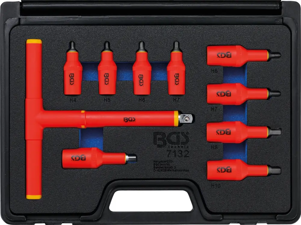 Kup Teď BGS VDE sada nástrčných hlavic, 10 mm (3/8") / 12,5 mm (1/2"), vnitřní šestihran 4 – 10 mm,