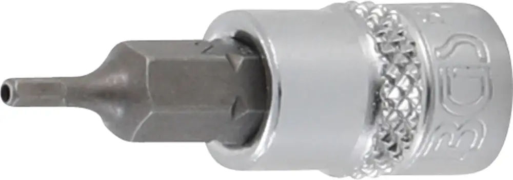 Autentický BGS Nástrčná hlavice, 6,3 mm (1/4"), vnitřní šestihran s otvorem 2 mm