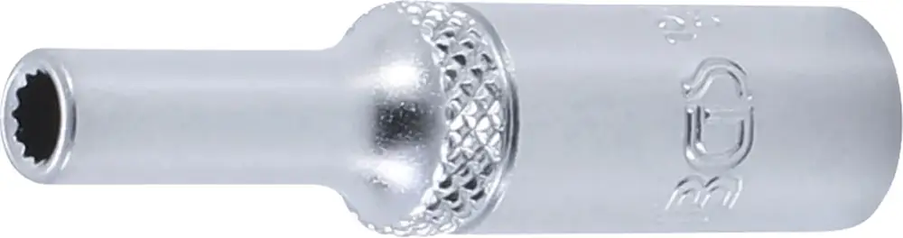 Finální Výprodej BGS Nástrčná hlavice, dvanáctihranná, prodloužená, 6,3 mm (1/4"), 4 mm