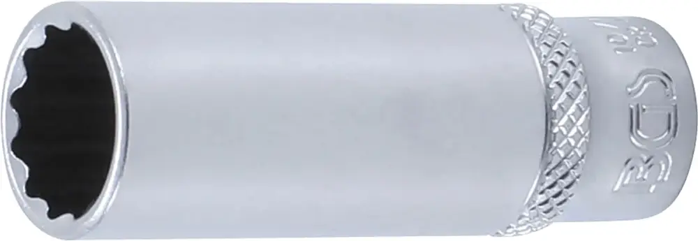 BGS Nástrčná hlavice, dvanáctihranná, prodloužená, 6,3 mm (1/4"), 12 mm Poslední Šance
