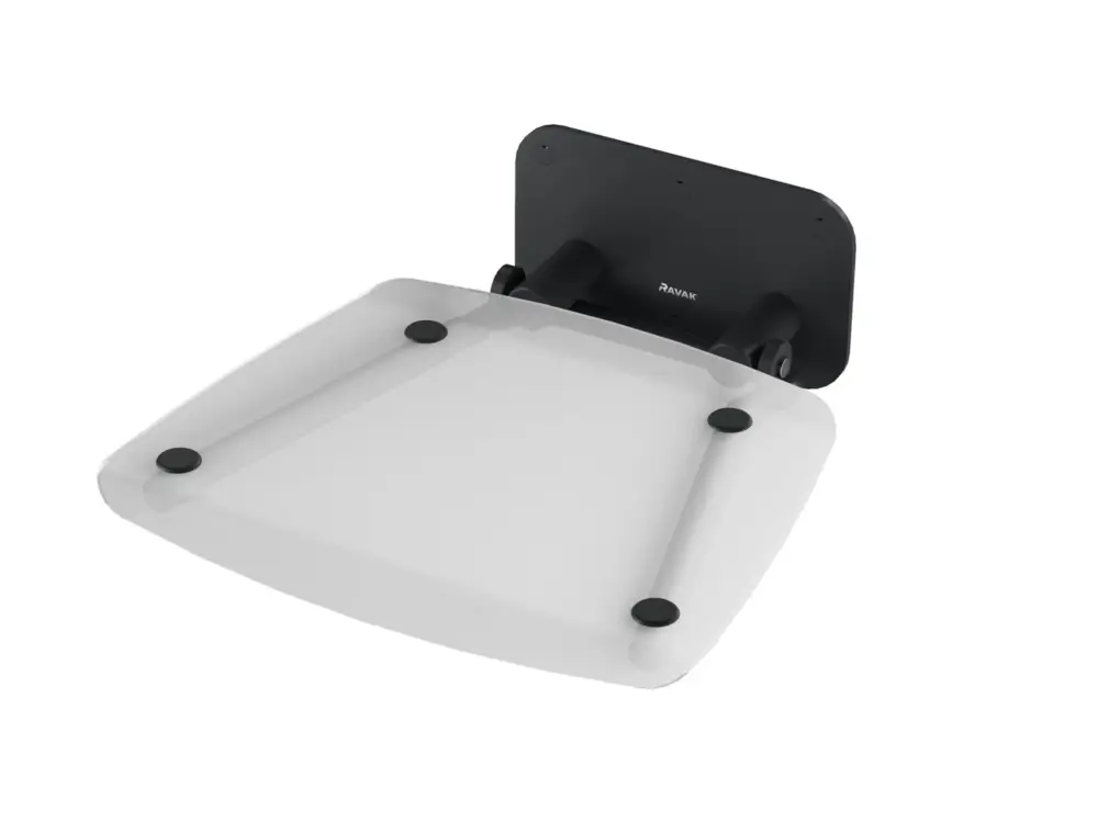 Oblíbený Ravak Sprchové sedátko OVO-B II-CLEAR/BLACK