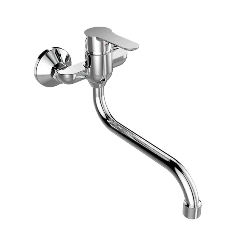 Zlevněný Dřezová nástěnná baterie , 100 mm, s ramínkem trubkovým ø 18 mm - 200 mm, chrom