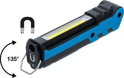 BGS Akumulátorová polohovací lampa, COB-LED, 5 W Jen Po Omezenou Doba