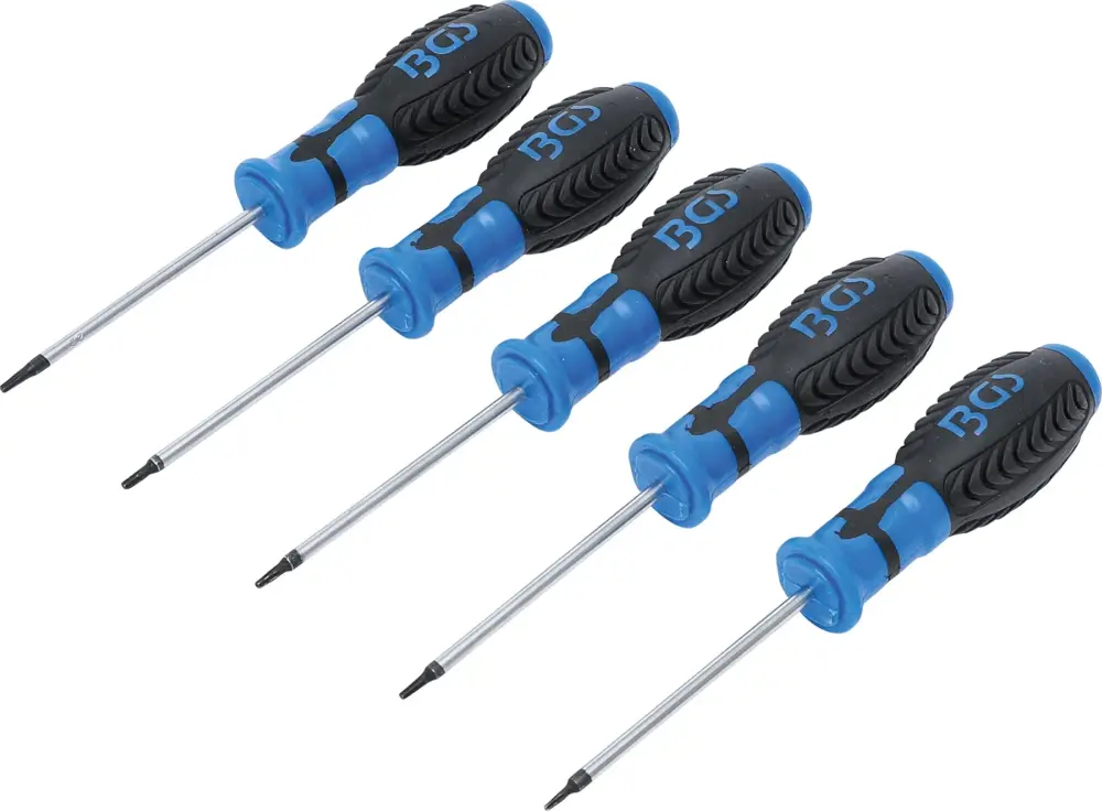 Cenová Bomba BGS Sada šroubováků, T-profil (pro Torx) s otvorem, T6 - T10, 5dílná