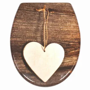 Schütte WC sedátko WOOD HEART | Duroplast, Soft Close Oblíbený