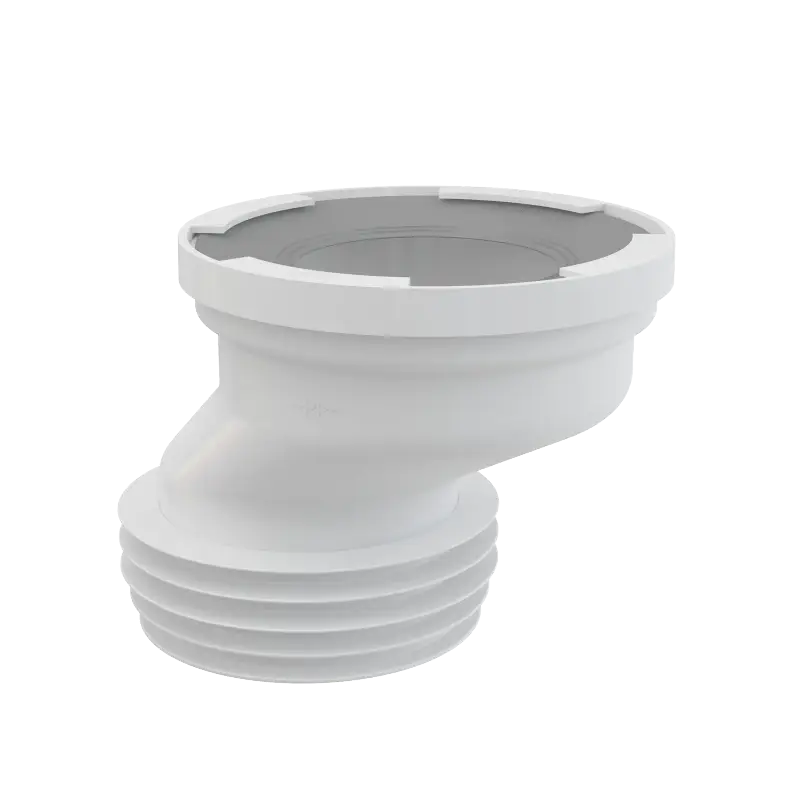 Originální ALCAPLAST Dopojení k volně stojícímu WC, excentrické 40 mm, 110 mm, délka 125 mm, PP, bílé A991-40