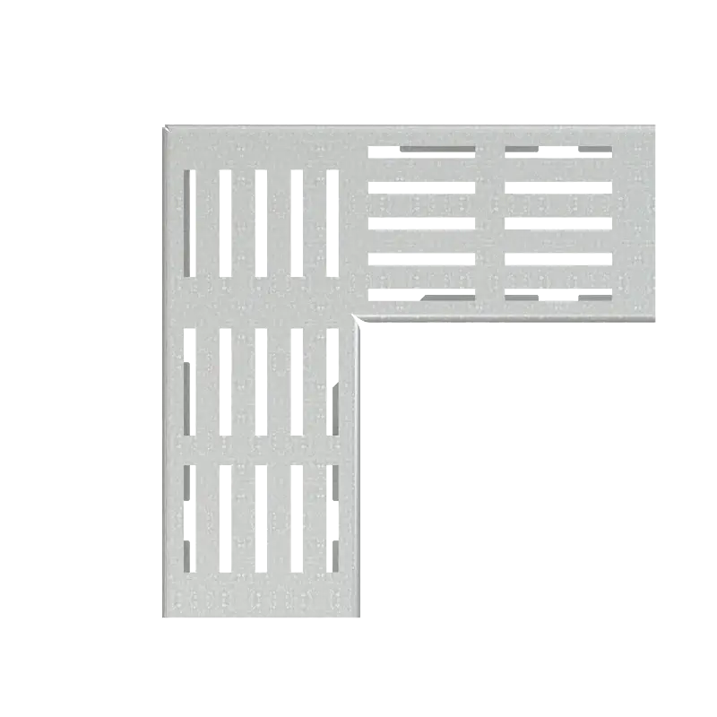 ALCAPLAST Rošt pro drenážní žlab rohový 100 mm, pozinkovaná ocel ADZ-R121R Vysoce Kvalitní