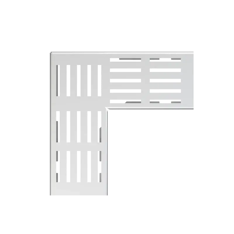 ALCAPLAST Rošt pro drenážní žlab rohový 100 mm, nerez ADZ-R321R Akce