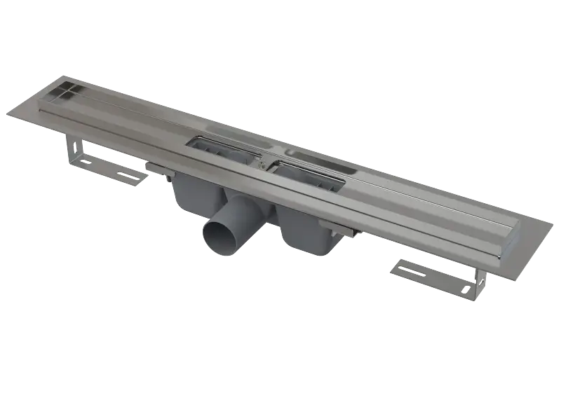 Super Cena ALCAPLAST Sprchový liniový žlab nerezový, s okrajem, pro perforovaný rošt, délka 650 mm APZ1-650