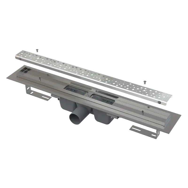 ALCAPLAST Sprchový liniový žlab nerezový Antivandal, s roštem, délka 850 mm APZ11-850M Časově Omezené
