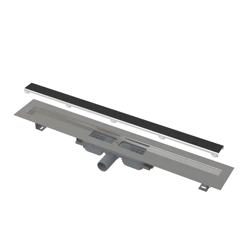 ALCAPLAST Sprchový liniový žlab nerezový, bez okraje, s roštem pro vložení dlažby, délka 550 mm APZ115-550 Značkový