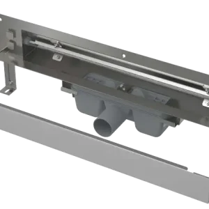 Poslední Šance ALCAPLAST Sprchový odtokový systém pro zabudování do stěny, kryt nerez-mat, osvětlení bílá, délka 1050 mm APZ5-SHADE+AEZ120-1050