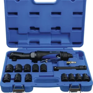 Must-Have BGS Sada pneumatického ráčnového šroubováku, 12,5 mm (1/2"), 102 Nm, 14dílná