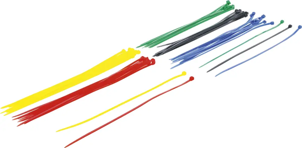 BGS Souprava vázacích pásek, barevné, 4,8 x 300 mm, 50dílná Ověřený