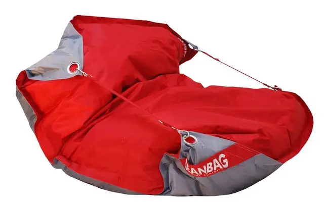 Sedací vak 189x140 duo scarlet rose - gray Must-Have