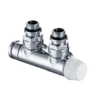 Finální Výprodej Honeywell Therafix Desing H-blok s termostat. ventilem, chrom, rohové levé, DN15