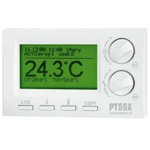 ELEKTROBOCK Termostat s OpenTherm komunikací PT59X Dokud Zásoby Vydrží